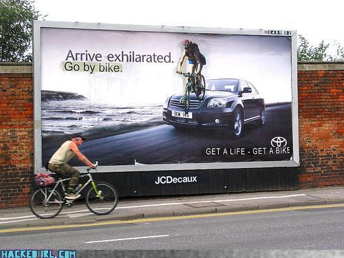 culture jamming win Go By Bike. culture jamming win